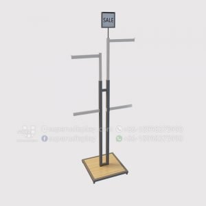 Adjustable 2 Way Free Standing Display Rack