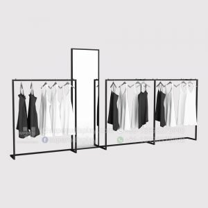 Clean Modular Clothing Displays for Boutiques Store