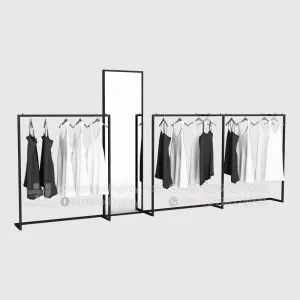 Clean Modular Clothing Displays for Boutiques Store