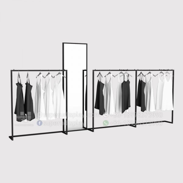 Clean Modular Clothing Displays for Boutiques Store