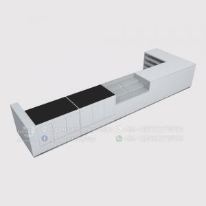 Commercial White Modern Reception Desk