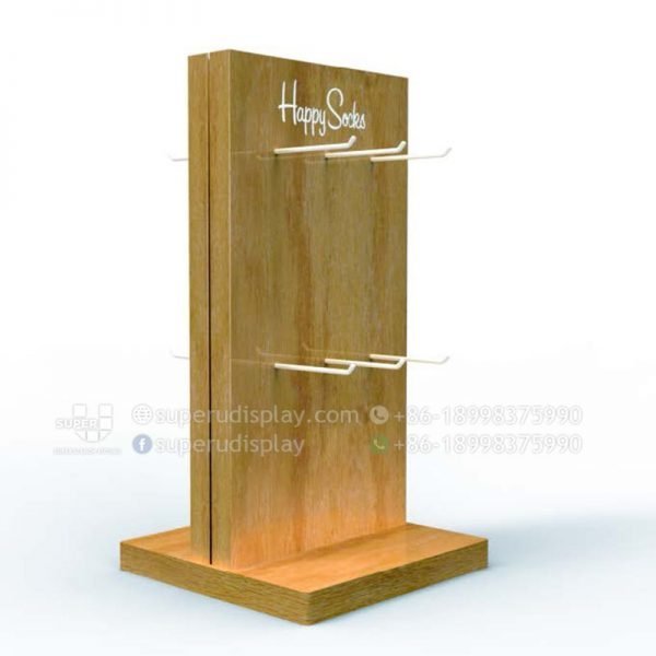 Countertop Wood Two Side Socks Display Stand - Image 2