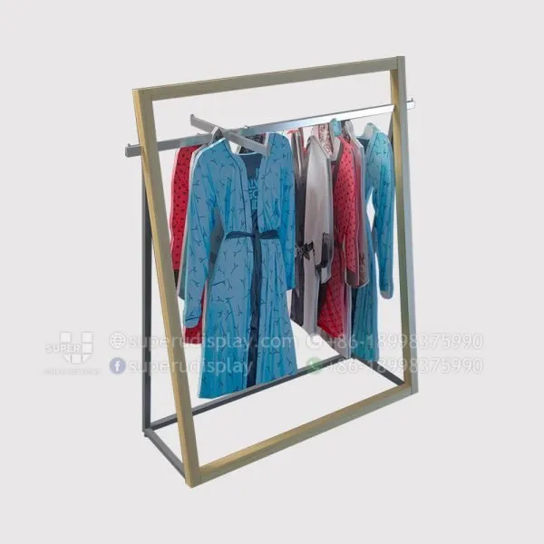 Free Standing Gondola Retail Clothing Display Racks