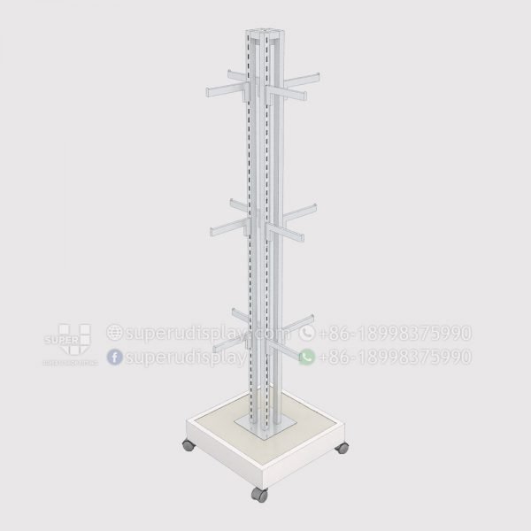 Freestanding Four Arms Handbag Display Rack
