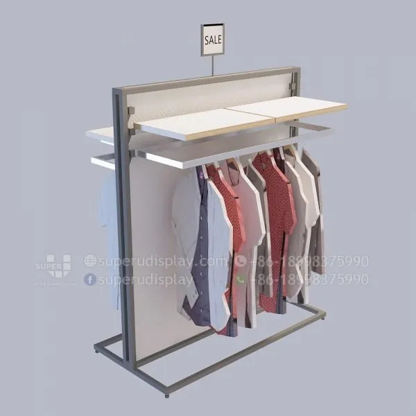 Freestanding Gondola Retail Clothing Display for Menswear - Image 2