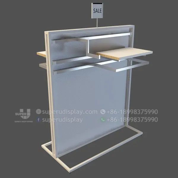 Freestanding Gondola Retail Clothing Display for Menswear - Image 4