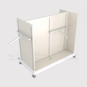 Freestanding Retail Store Display Stand For Purses with Waterfall Arms