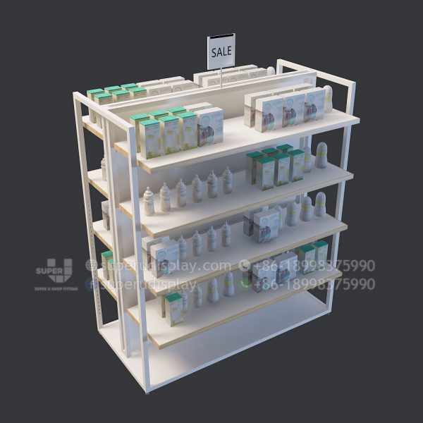 Modern POS Gondola Display Shelving for Retail Stores - Image 2