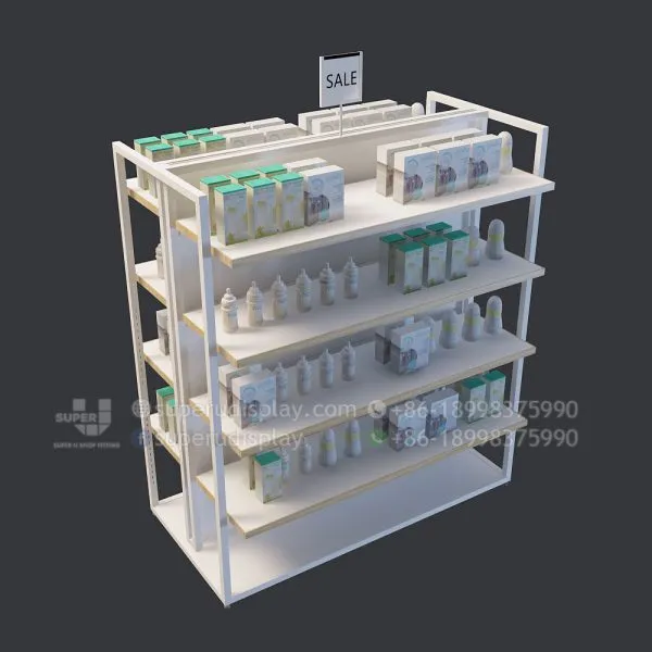 Modern POS Gondola Display Shelving for Retail Stores - Image 2