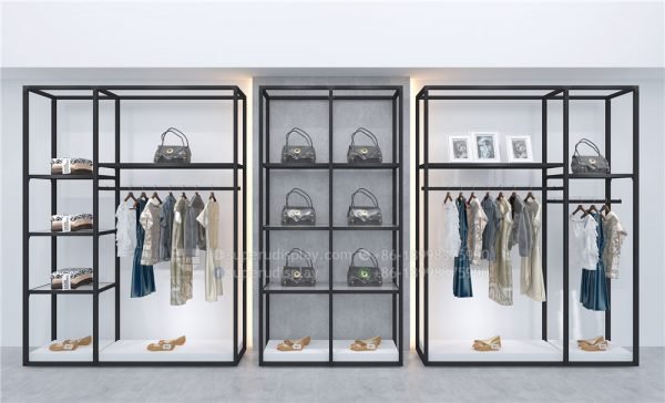 Modern Wall Stand Modular Boutique Clothing Display Racks - Image 2