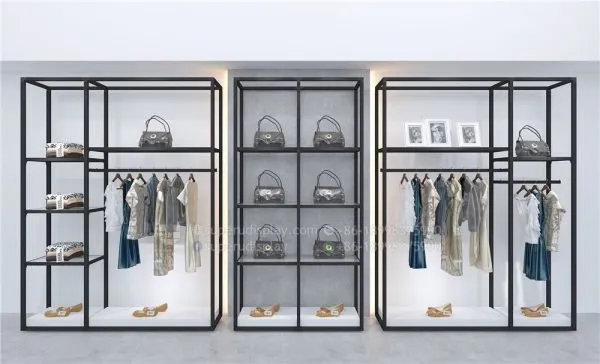 Modern Wall Stand Modular Boutique Clothing Display Racks - Image 2