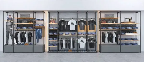 Modern Wall Stand Modular Boutique Clothing Display Racks - Image 3