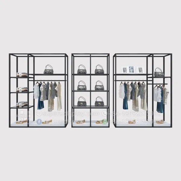 Modern Wall Stand Modular Boutique Clothing Display Racks