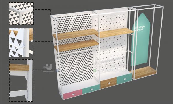 Modular Retail Wall Display Racks for Kids Store - Image 4