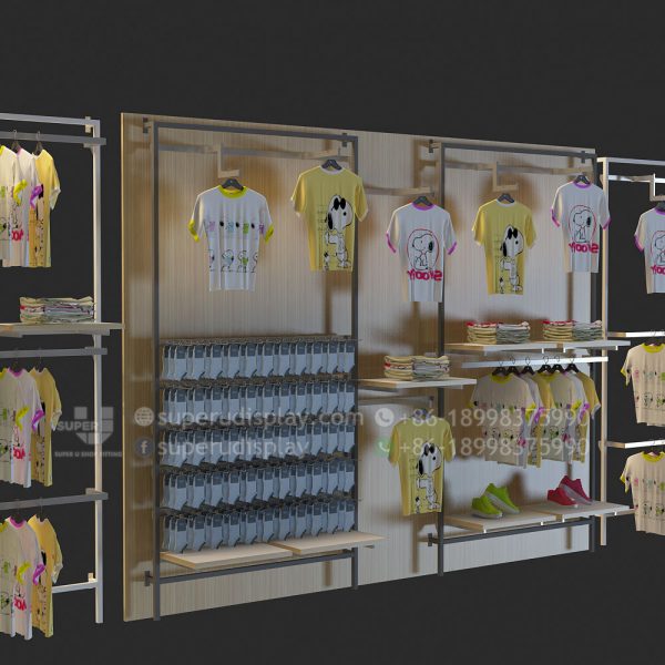Retail Store Wall Shelving Racks for Kids Clothing - Image 3