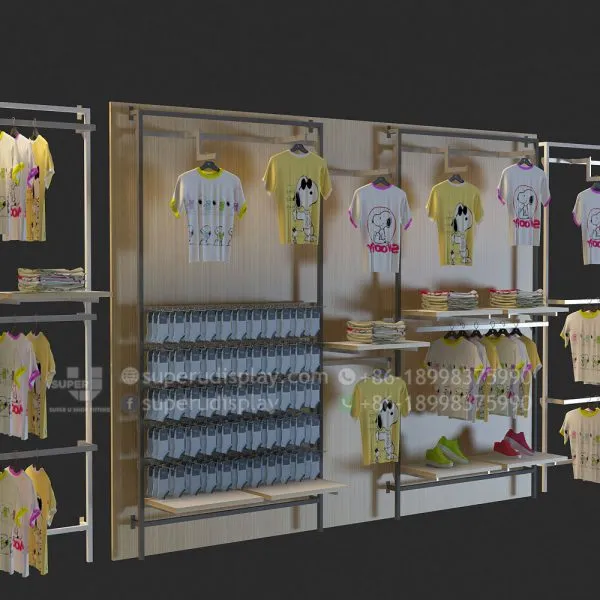 Retail Store Wall Shelving Racks for Kids Clothing - Image 3