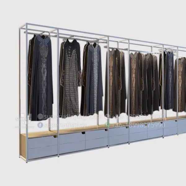 Retail Wall Display Stand Rack for Ladies Clothing
