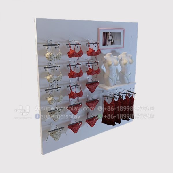 Retail Wall Shelving Racks for Women's Underwear/Lingerie