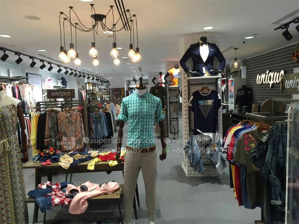 Unique Men's Clothing Shop Design