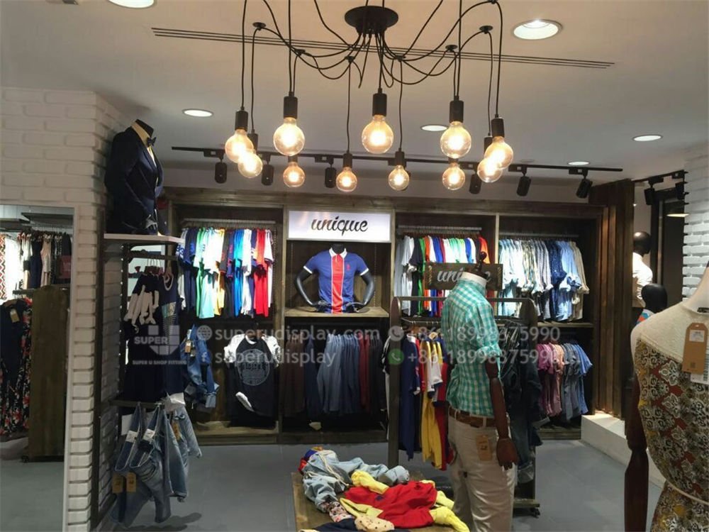 Unique Men's Clothing Shop Design