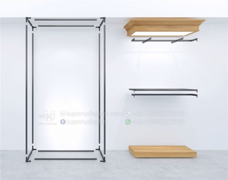 Custom Vintage Modular Boutique Clothing Display Racks Manufacturer ...