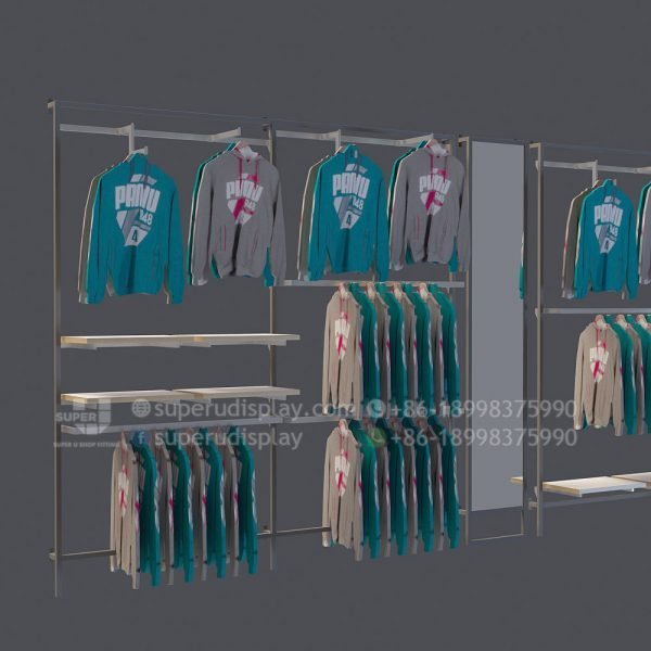 Wall Mounted Display Rack for Retail Menswear Store - Image 2
