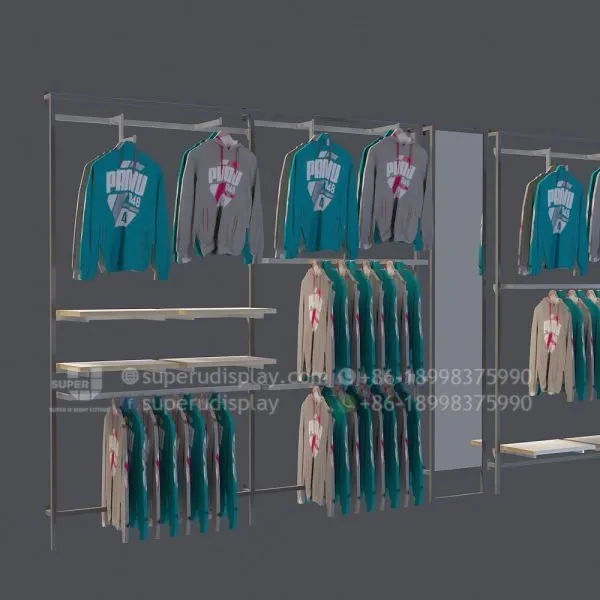Wall Mounted Display Rack for Retail Menswear Store - Image 2
