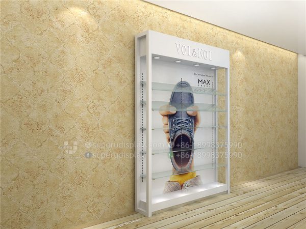 Wall Retail Shoe Showcase Glass Shoe Display Case - Image 3
