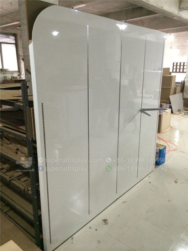 White Glass Retail Wall Shelving for Kid's Store - Image 5