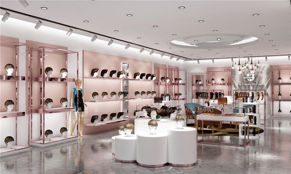 Wig Station Retail Wig & Extension Store Design Display Solution