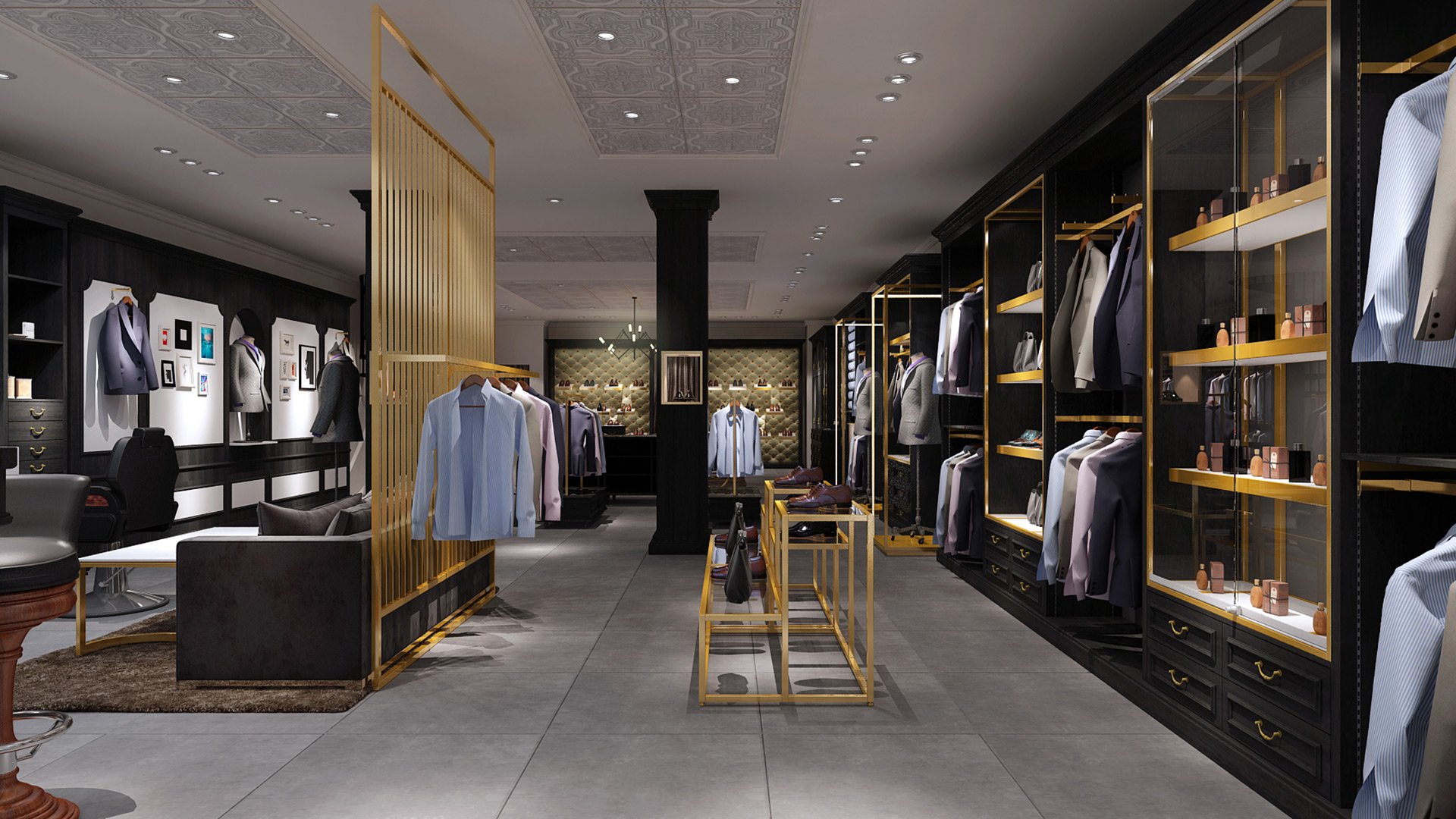 Hammer Smith menswear Store Interior Design & Shopfitting Manufacturing