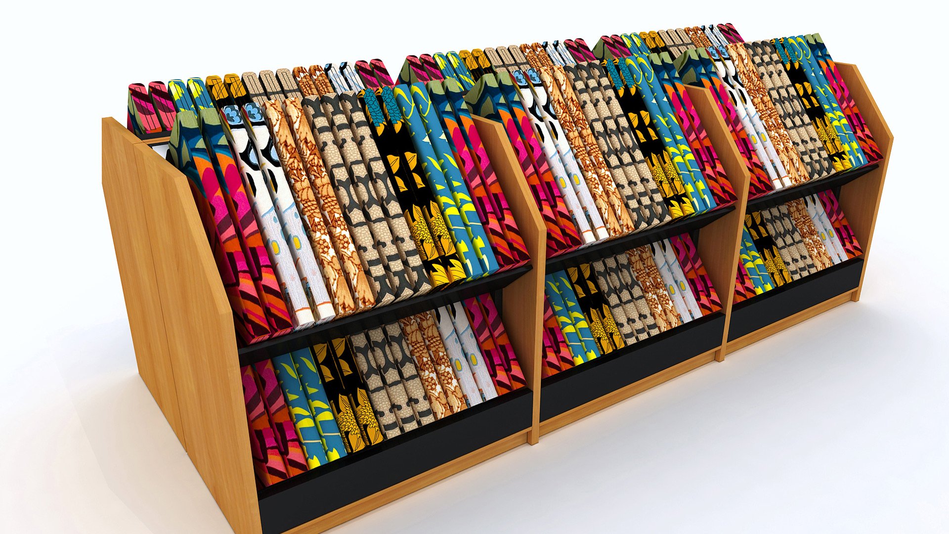 Fine Weaves Textile Shop Interior Design, Textile Showroom Design