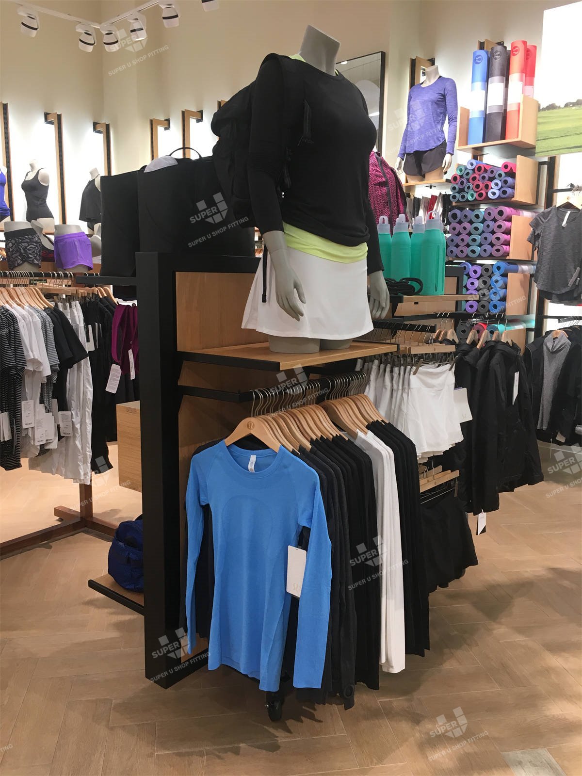 Lululemon Athletic Apparel Store Display Fixtures Manufacturing