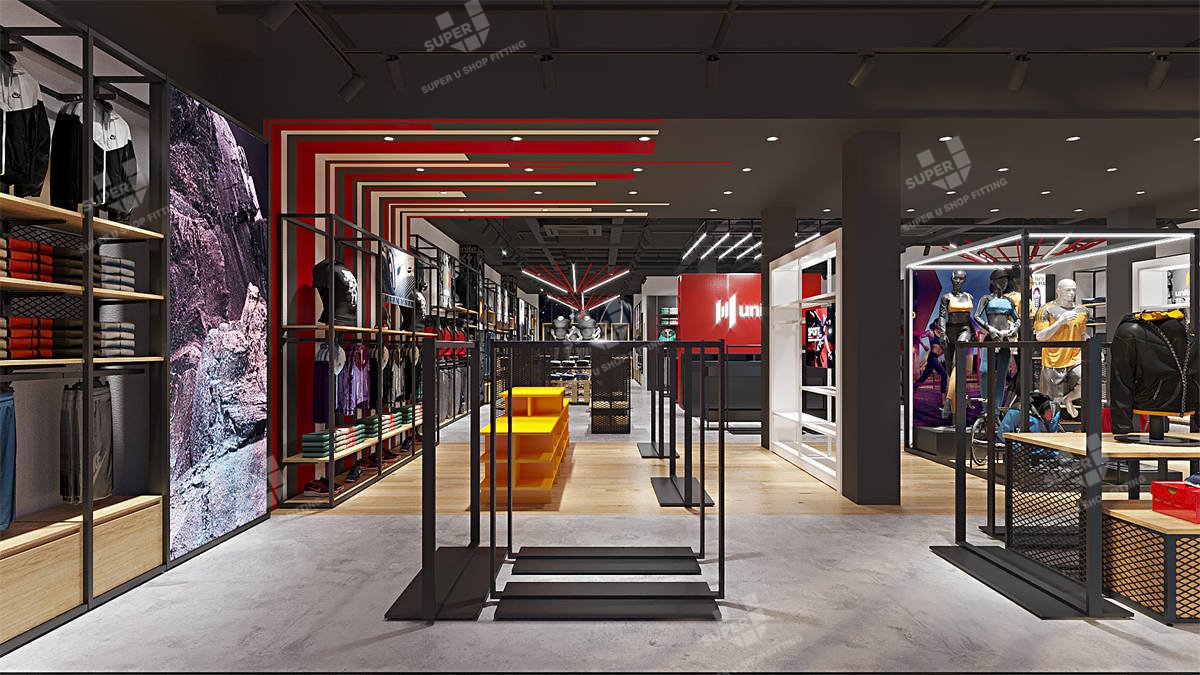 Unitex Sportwear Shop Design & Shopfitting Manufacturing Project