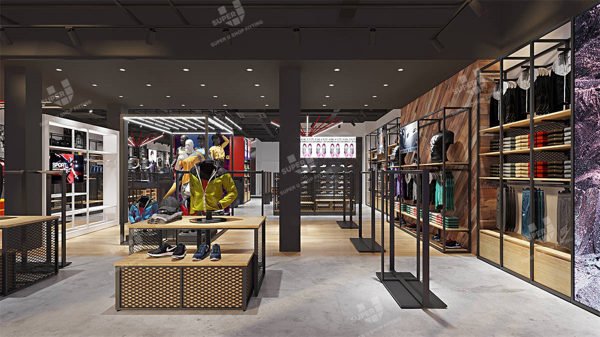 Unitex Sportwear Shop Design & Shopfitting Manufacturing Project