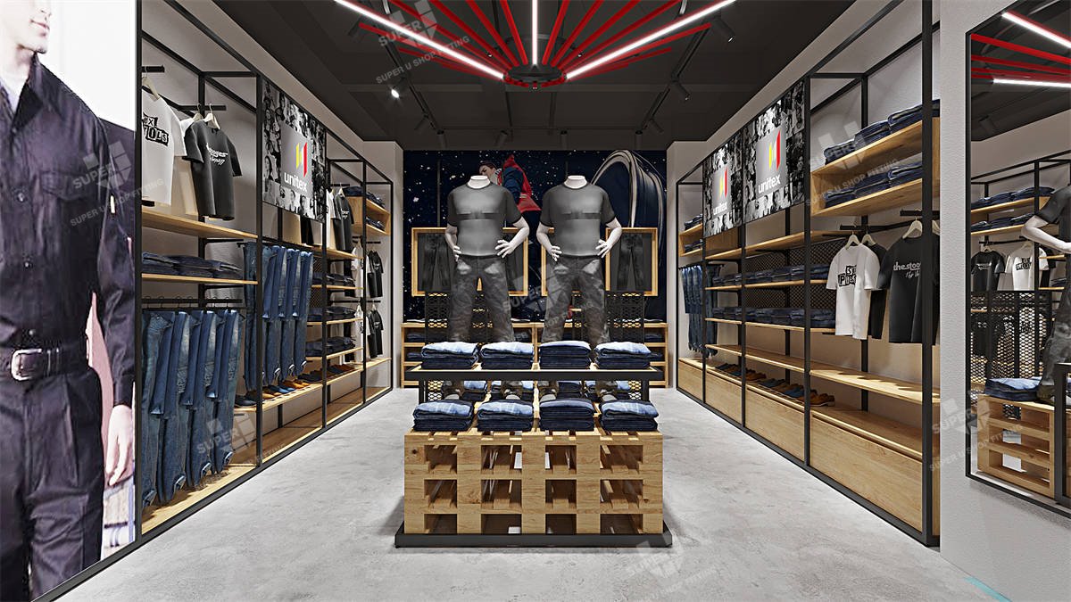 Unitex Sportwear Shop Design & Shopfitting Manufacturing Project