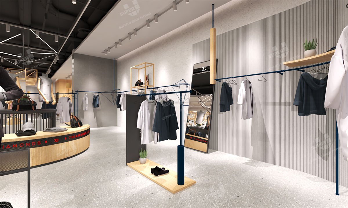 7Diamonds Brand Showroom Clothing Store Design Project