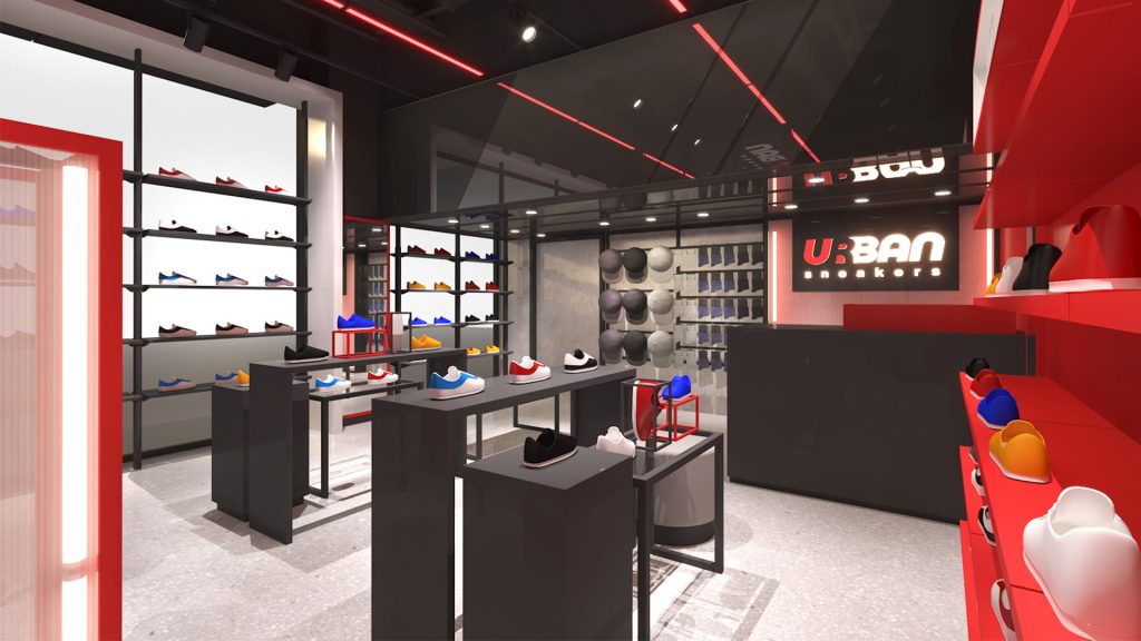 SPLIT Shoes Shop Interior Design Project