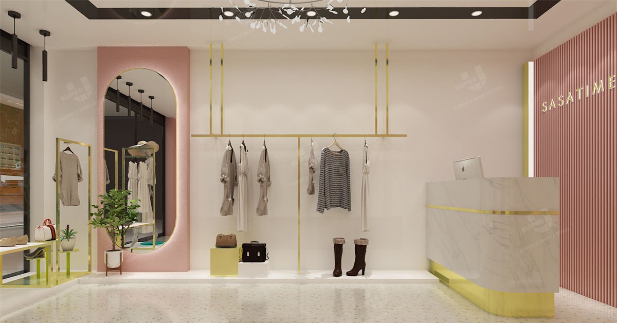 Sasatime Luxury Clothing Store Design and Shopfitting Manufacturing