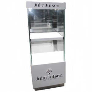 Glass Tower Display Standing Jewelry Cabinet