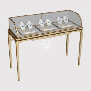 Luxury Glass Jewellery Shop Display Counter Vitrine