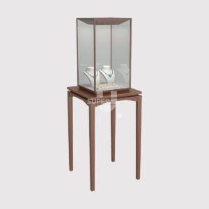 Retail Jewelry Display Case Tower with Lighting