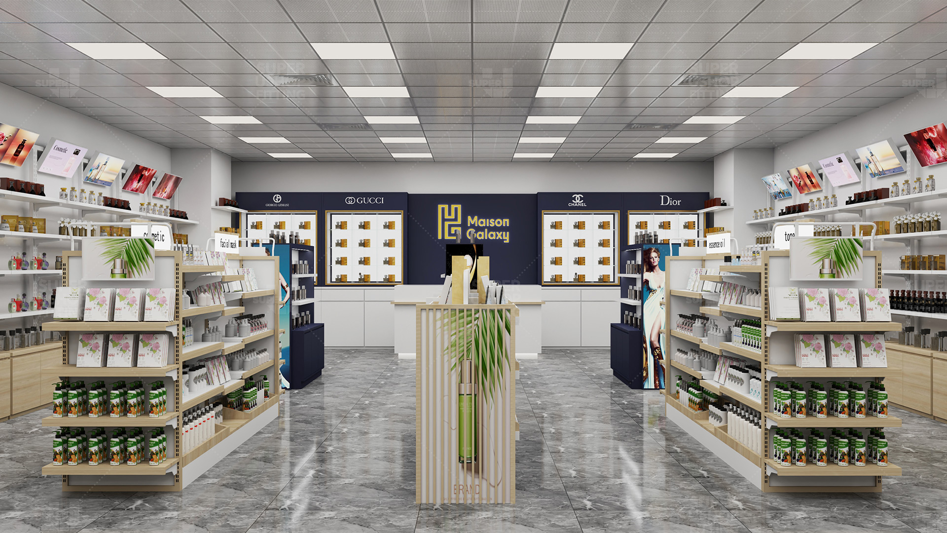 Maison Galaxy Cosmetic Store Design Project